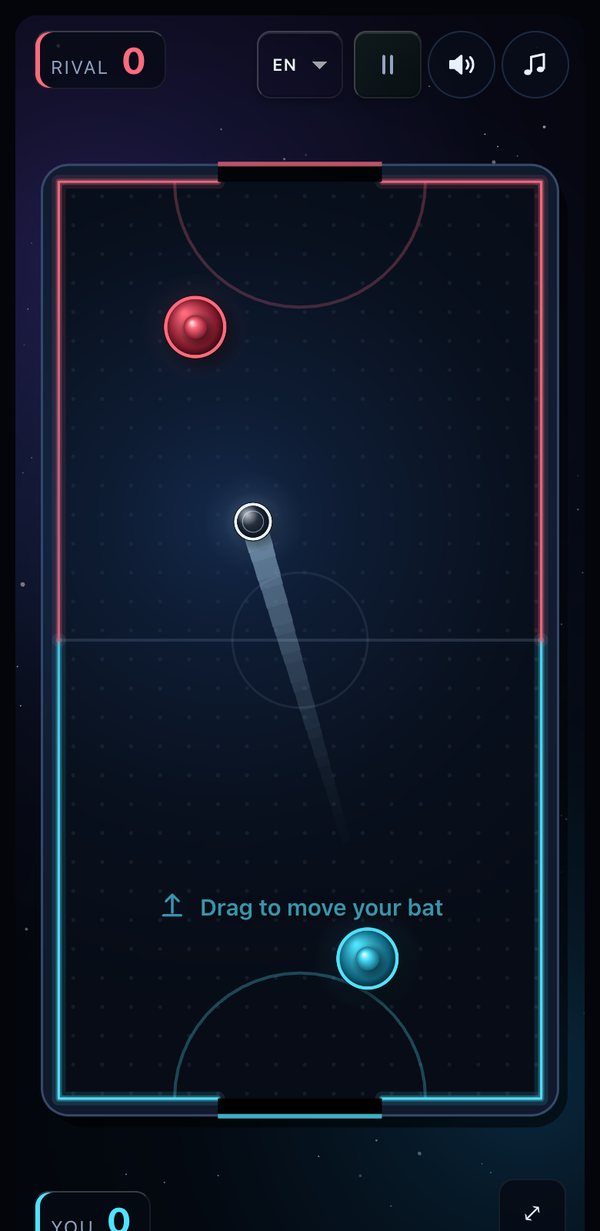 Planet Hockey: il primo scambio su un normale tavolo da air hockey